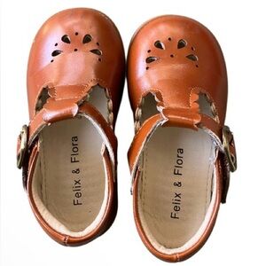 Felix & Flora Brown Mary Jane Kids Shoes
